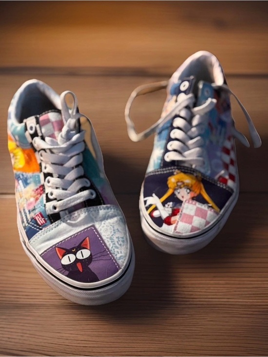 Vans Shoes - VANS Sailor Moon x Old Skool Pretty Guardian - Patchwork Wmns Sz 9/Men 7.5 EUC